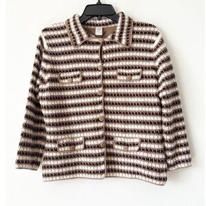 Striped Brown and Cream Jacket